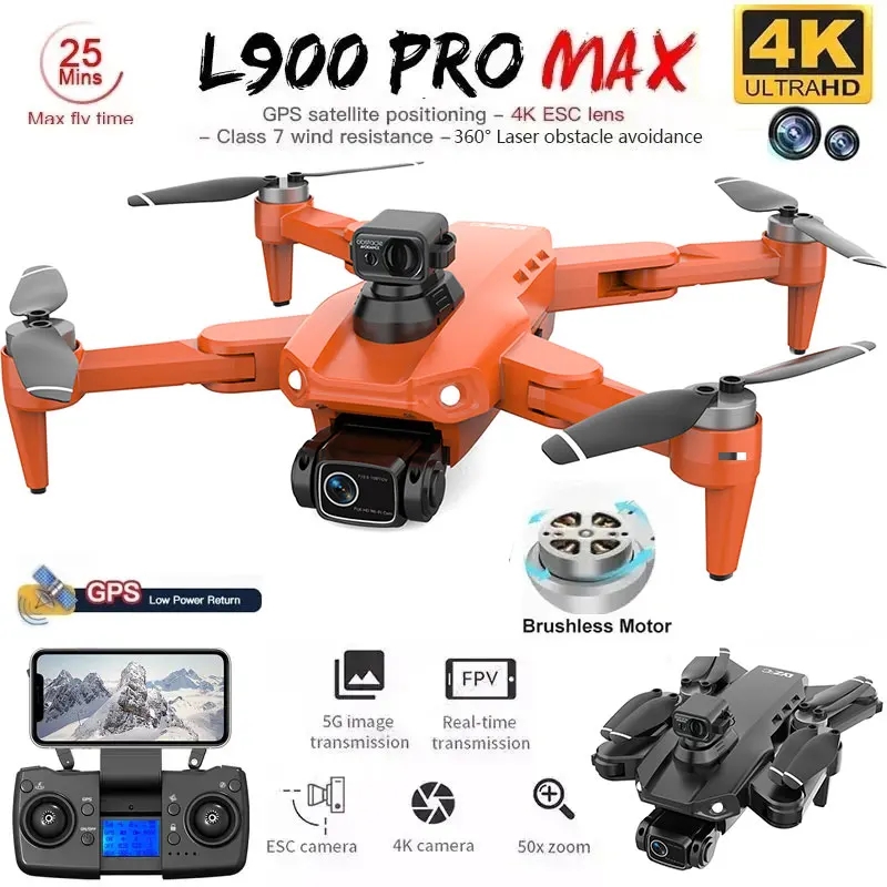 Drone Lidar - Drone GPS L900 Pro MAX 4K
