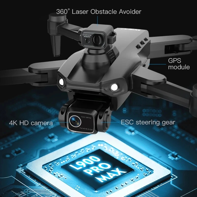 Drone GPS L900 Pro MAX 4K prof - Drone Lidar avis et prix