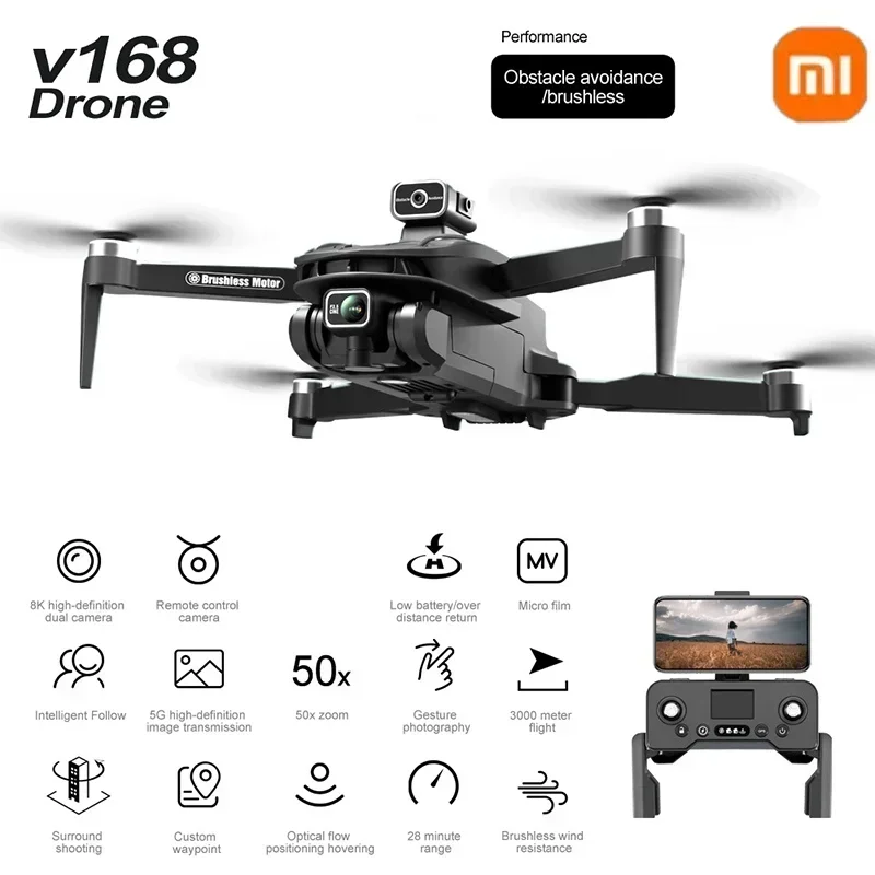 Drone GPS professionnel V168 o - Drone Lidar avis et prix