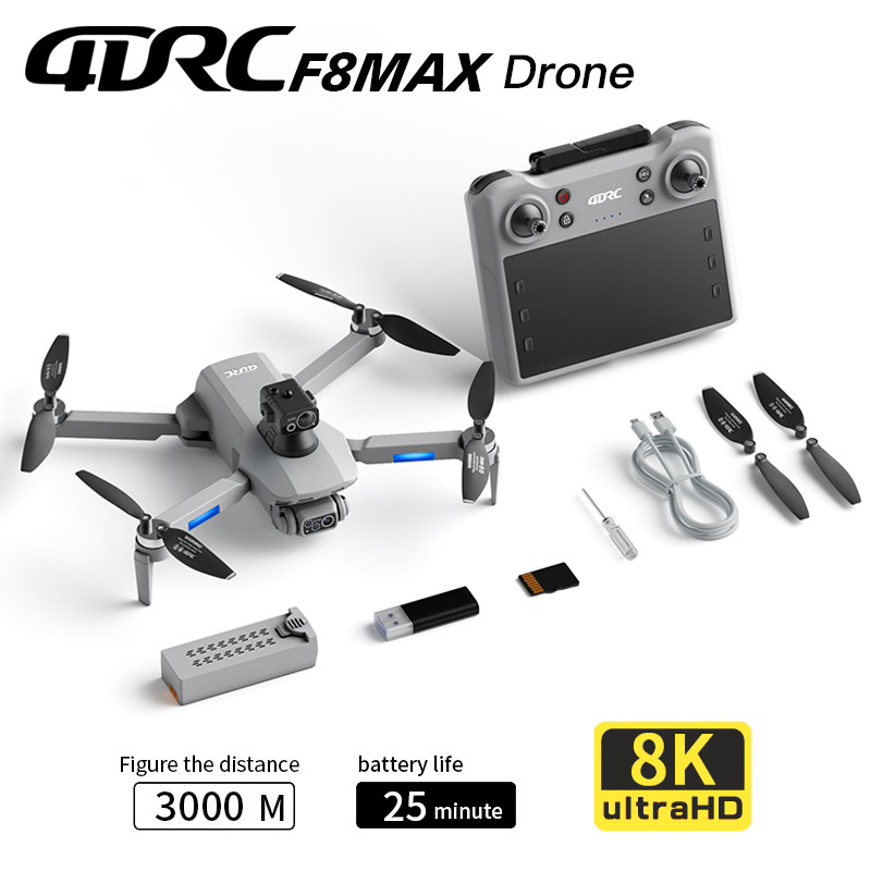 Drone GPS F8 MAX, caméra profe - Drone Lidar avis et prix